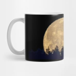Pixel moonlight forest Mug